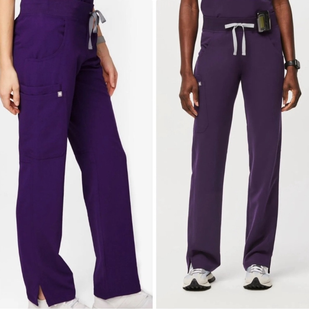 FIGS Kade cargo scrubs purple